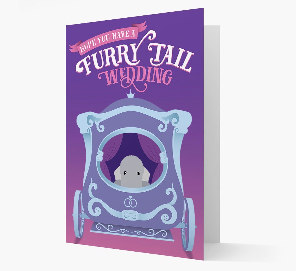 Furry Tail Wedding: Personalised {breedFullName} Card