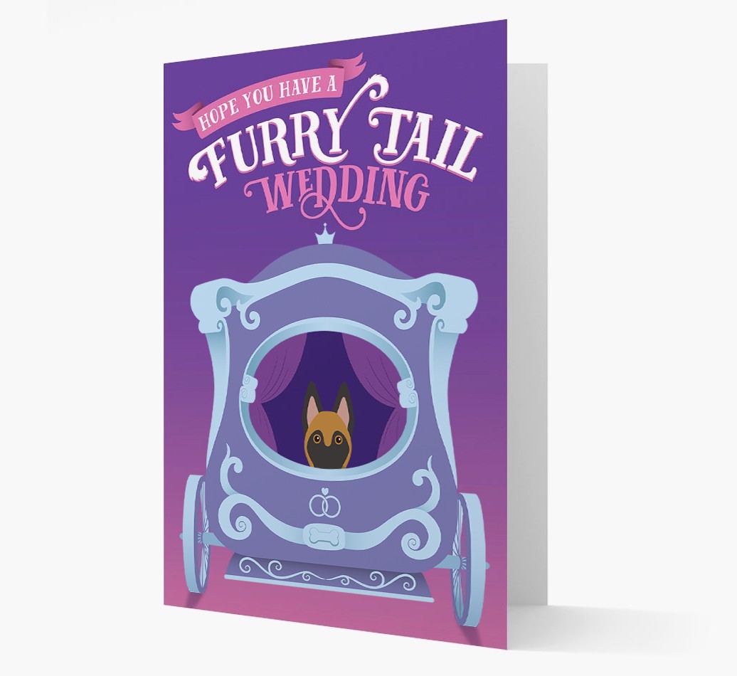 Furry Tail Wedding: Personalised {breedFullName} Card