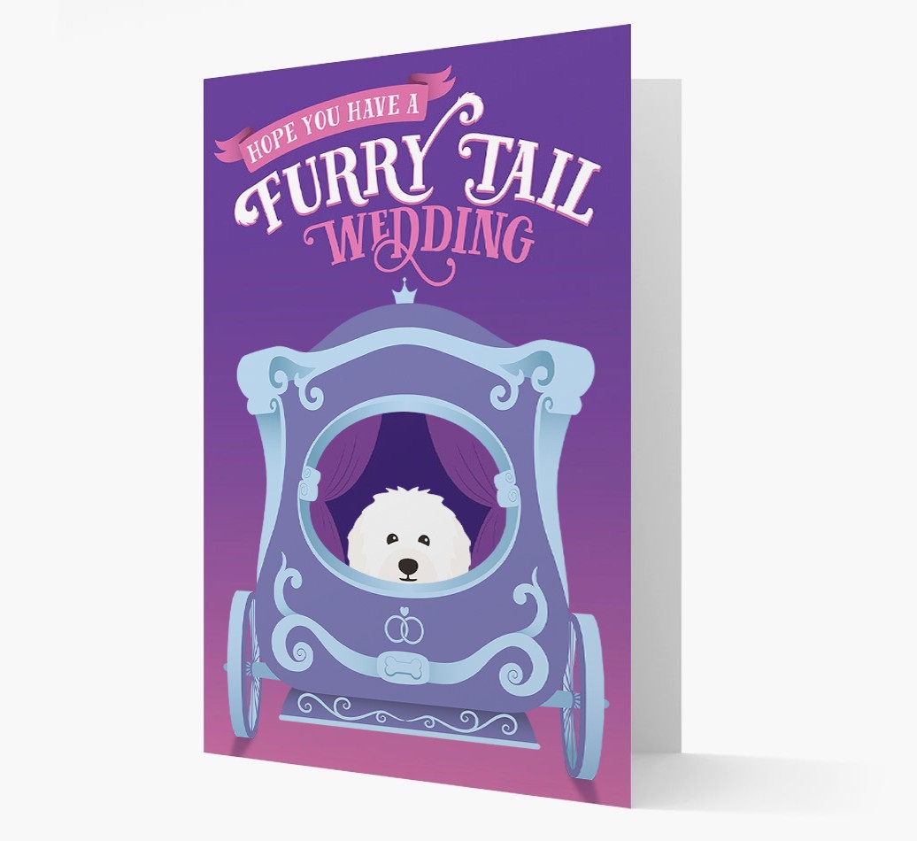 Furry Tail Wedding: Personalised {breedFullName} Card