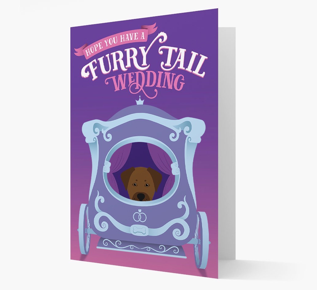 Furry Tail Wedding: Personalised {breedFullName} Card