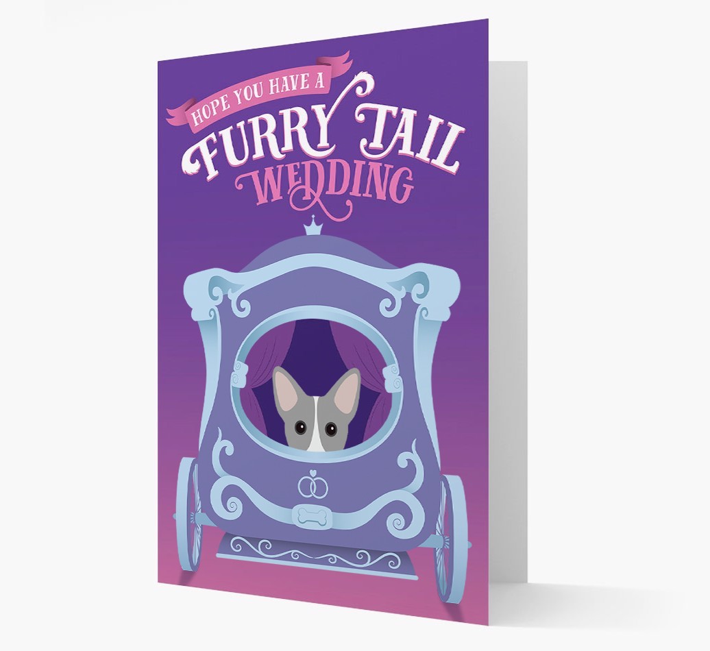 Furry Tail Wedding: Personalised {breedFullName} Card