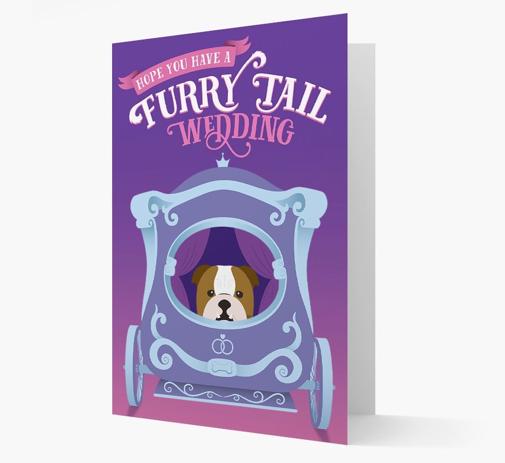 Furry Tail Wedding: Personalised {breedFullName} Card