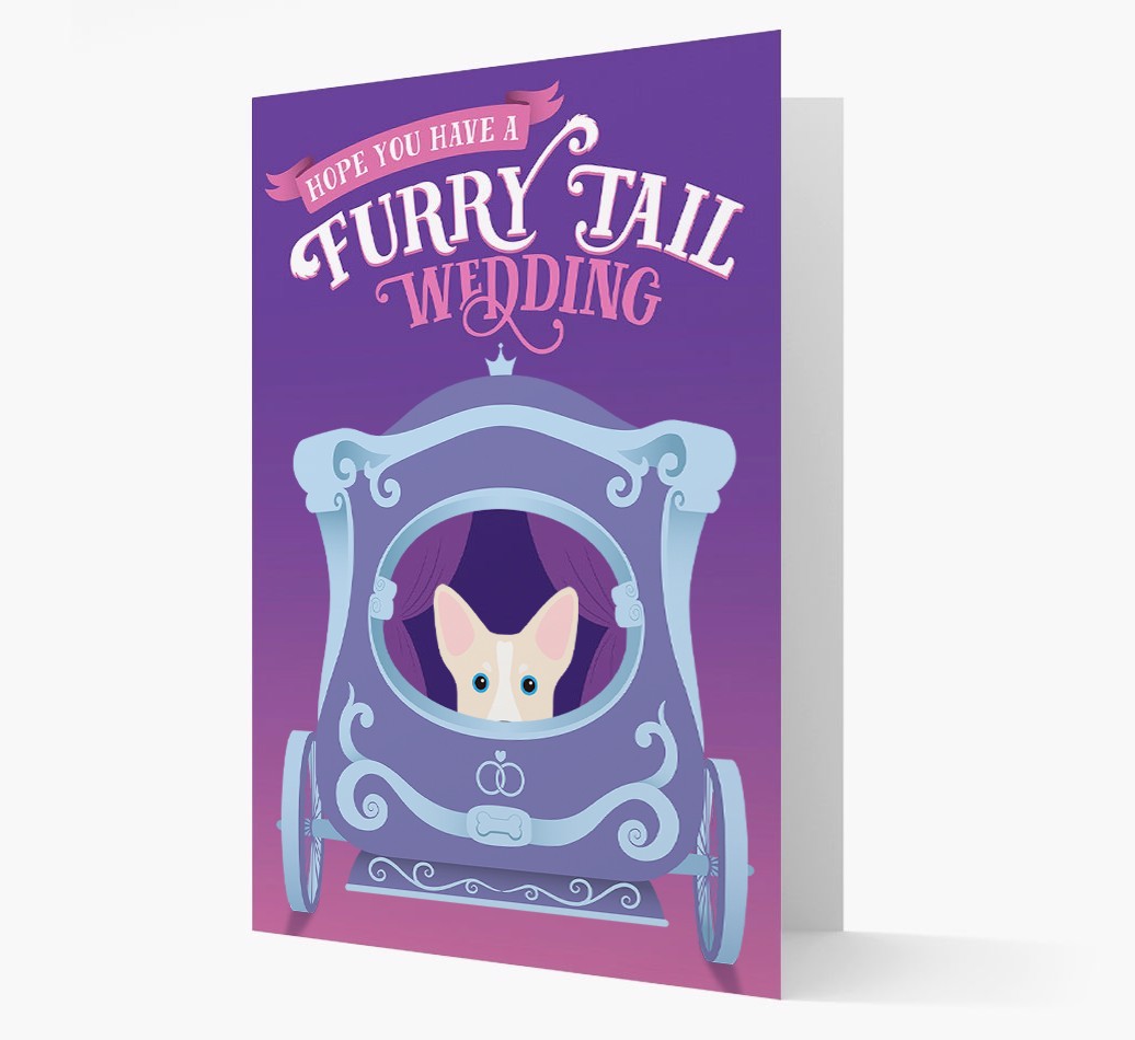 Furry Tail Wedding: Personalised {breedFullName} Card