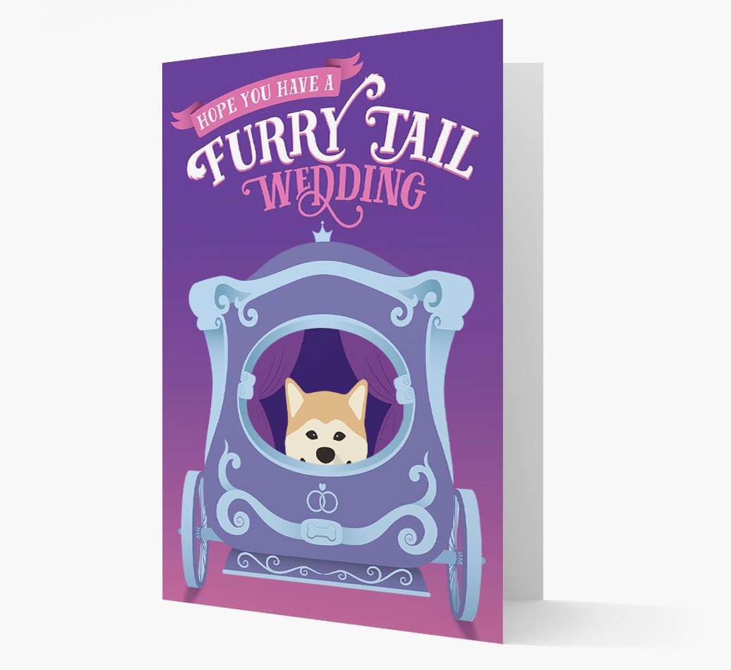 Furry Tail Wedding: Personalised {breedFullName} Card