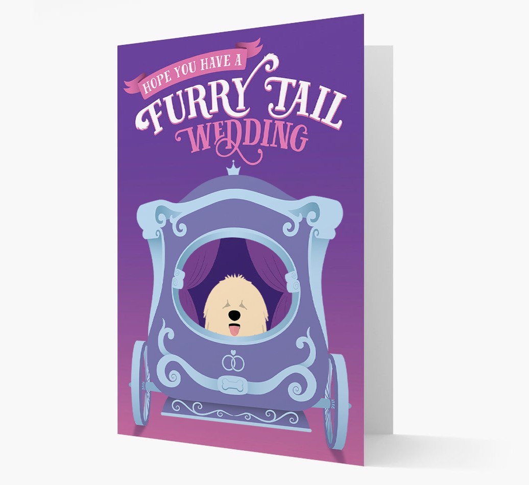 Furry Tail Wedding: Personalized {breedFullName} Card