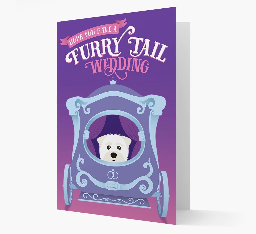 Furry Tail Wedding: Personalised {breedFullName} Card