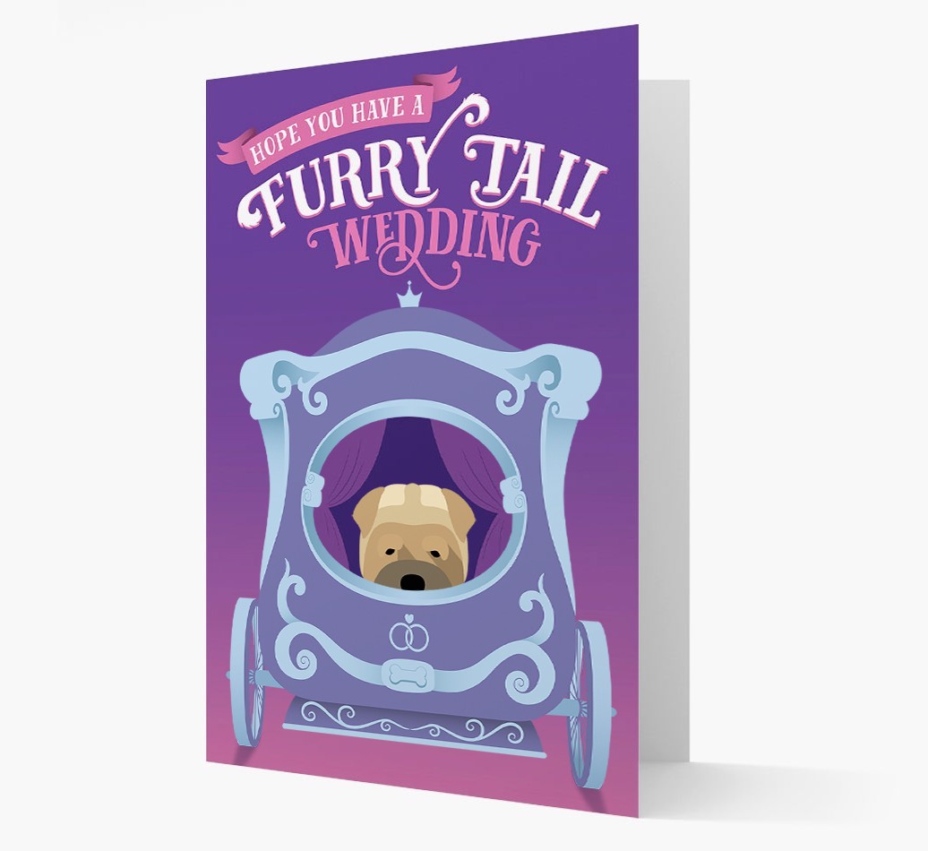 Furry Tail Wedding: Personalised {breedFullName} Card