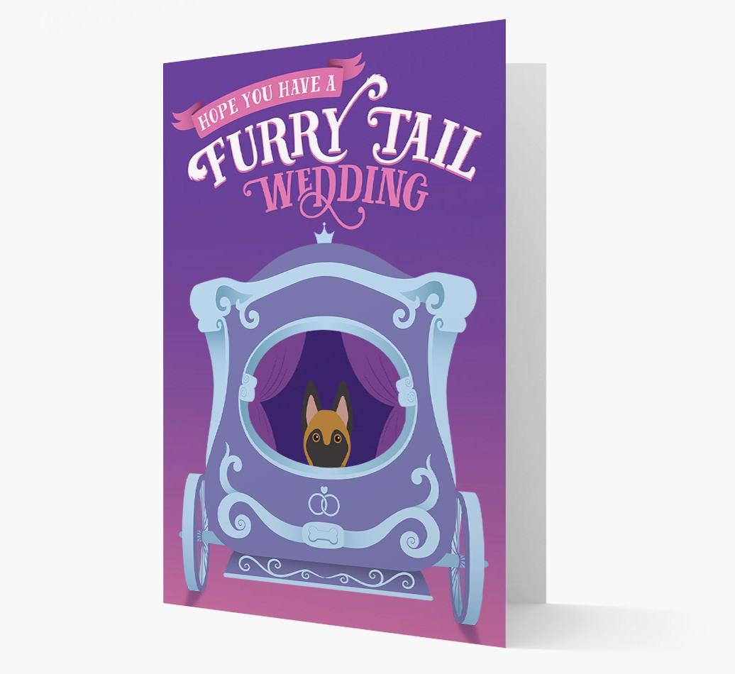 Furry Tail Wedding: Personalized {breedFullName} Card