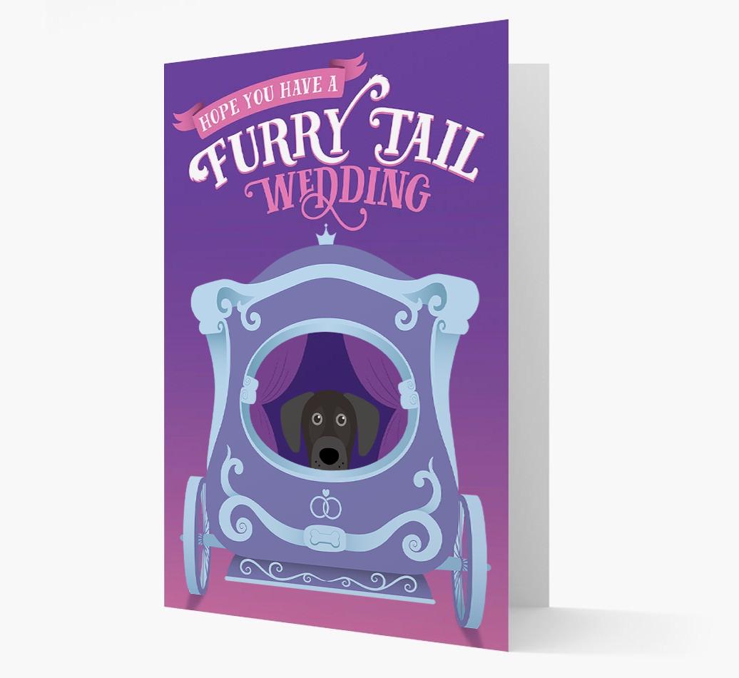 Furry Tail Wedding: Personalized {breedFullName} Card