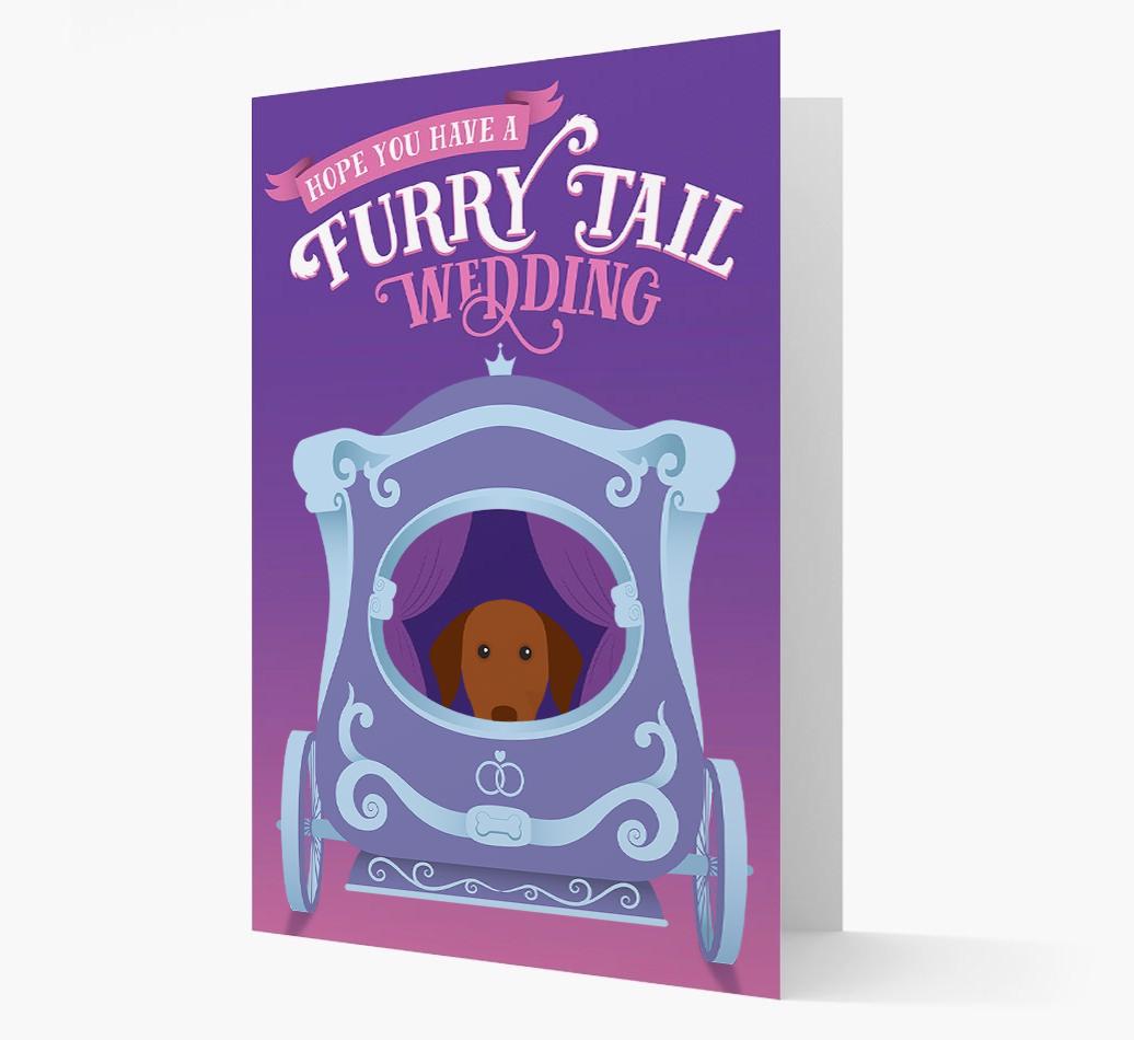 Furry Tail Wedding: Personalised {breedFullName} Card