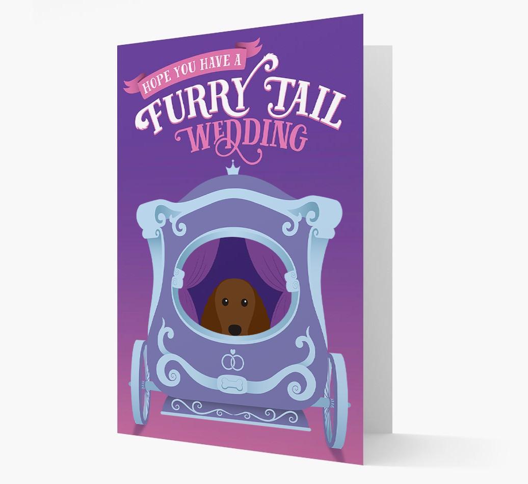 Furry Tail Wedding: Personalized {breedFullName} Card