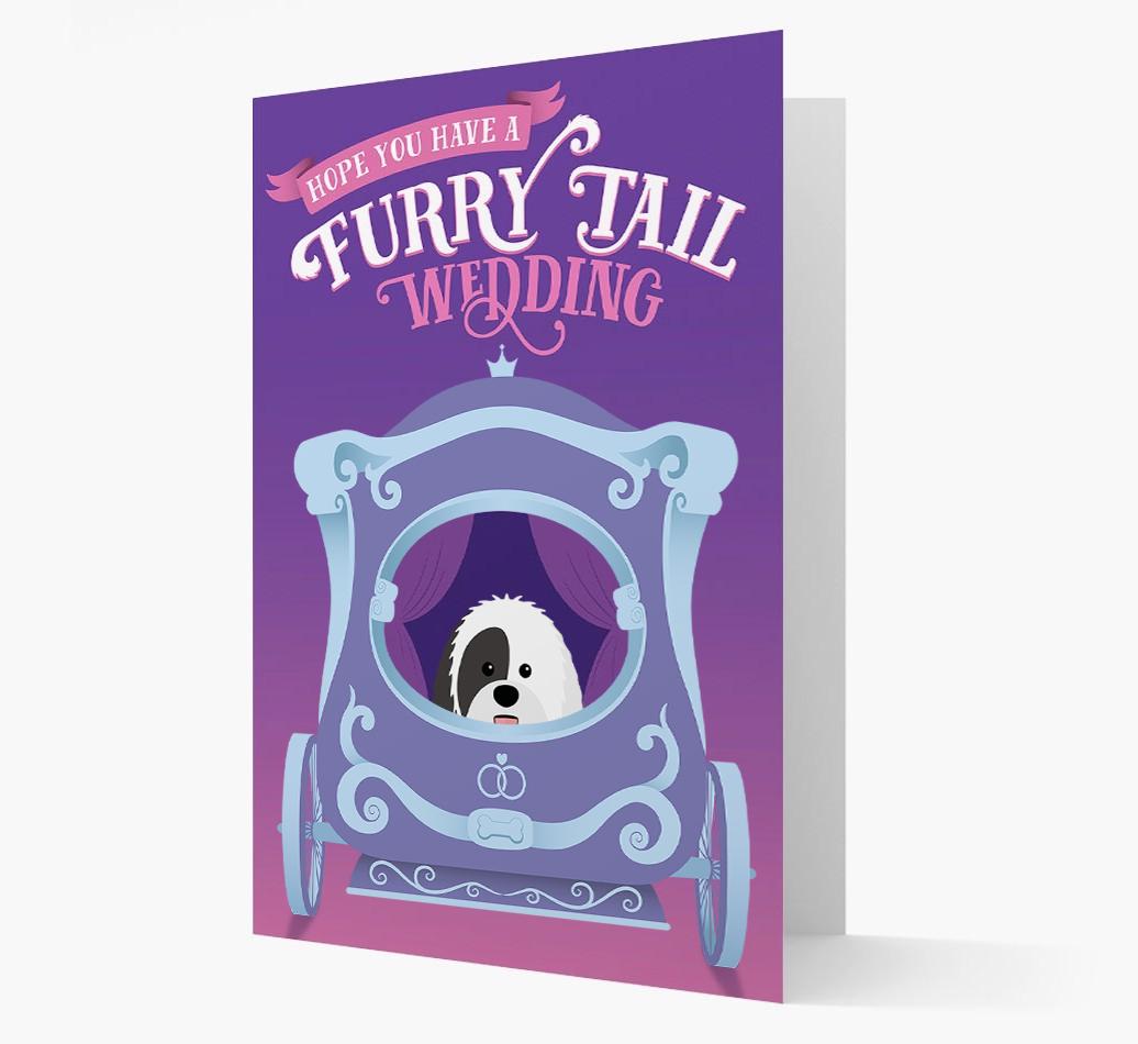 Furry Tail Wedding: Personalized {breedFullName} Card