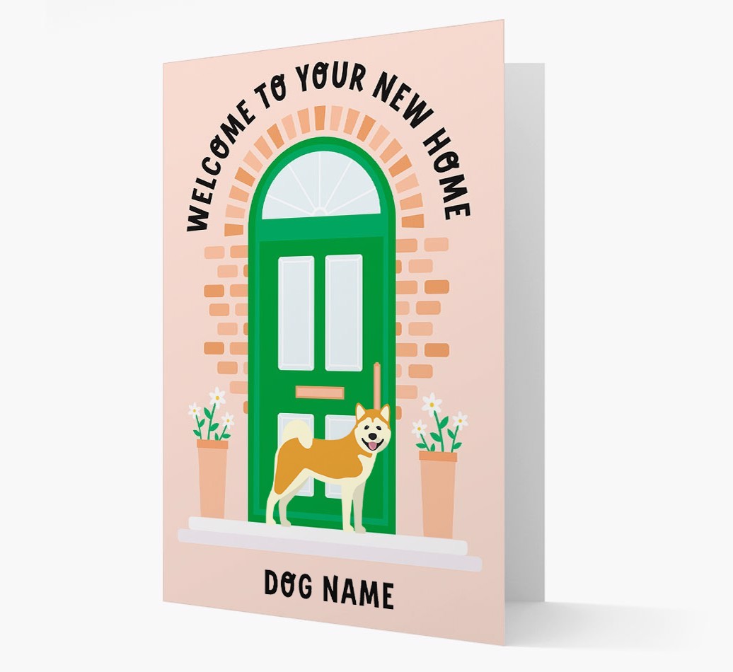Welcome To Your New Home: Personalized {breedFullName} Card