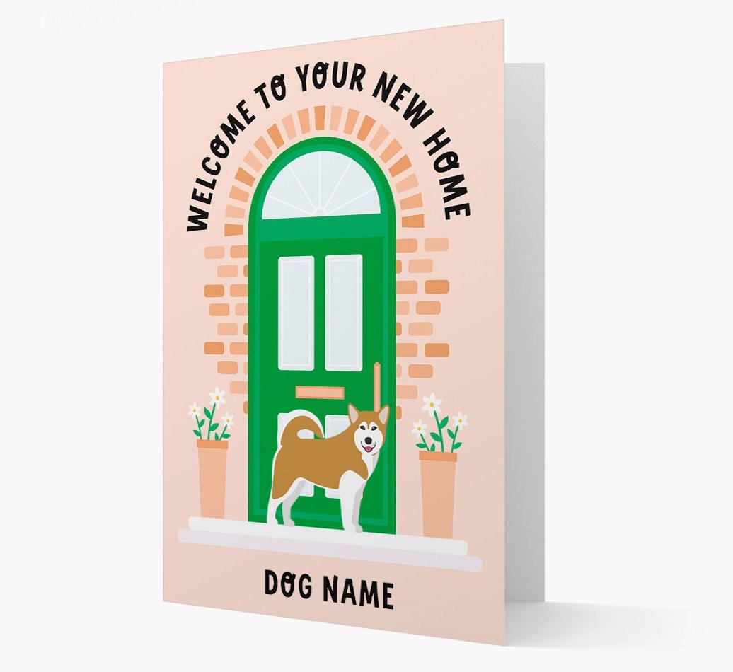 Welcome To Your New Home: Personalized {breedFullName} Card