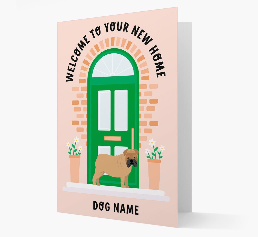 Welcome To Your New Home: Personalized {breedFullName} Card
