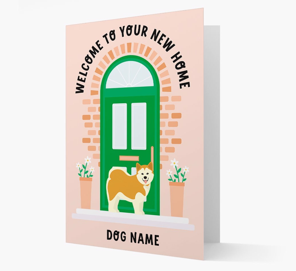 Welcome To Your New Home: Personalized {breedFullName} Card