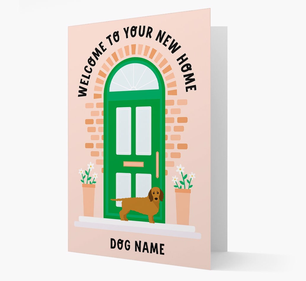 Welcome To Your New Home: Personalized {breedFullName} Card