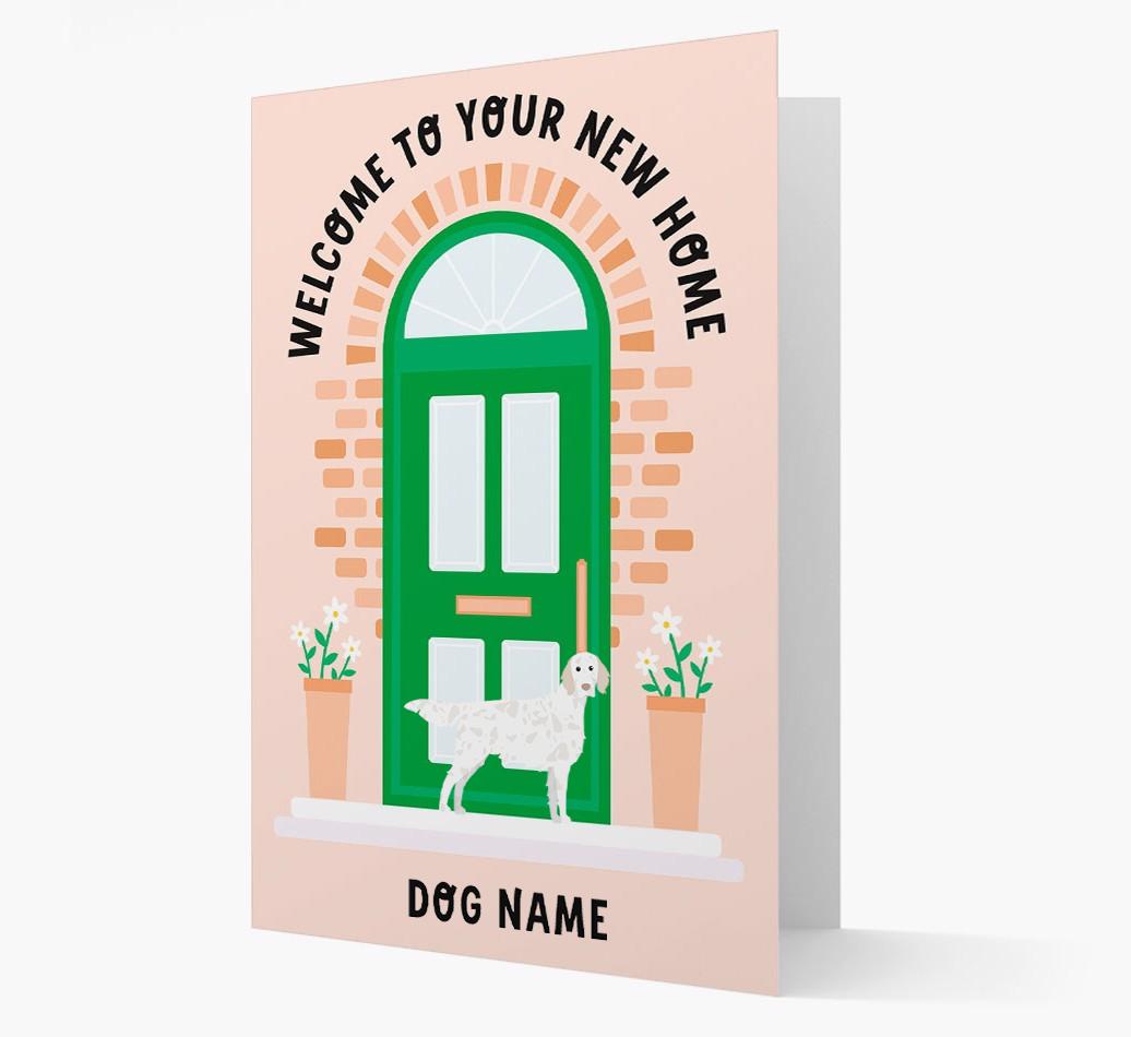 Welcome To Your New Home: Personalized {breedFullName} Card