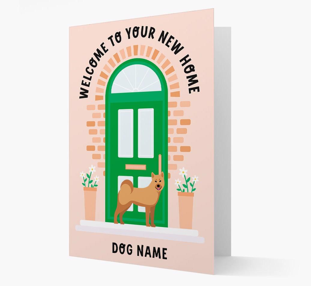 Welcome To Your New Home: Personalized {breedFullName} Card
