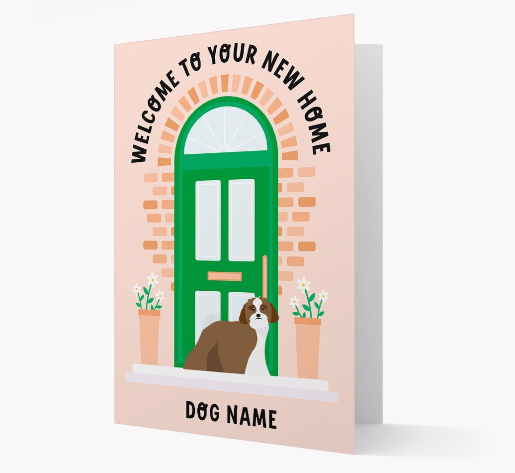 Welcome To Your New Home: Personalized {breedFullName} Card