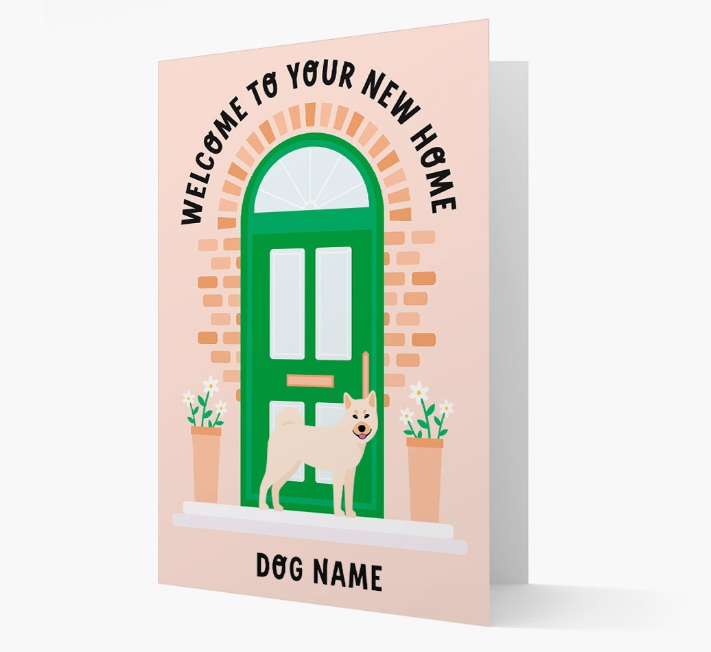 Welcome To Your New Home: Personalized {breedFullName} Card