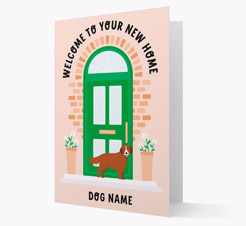 Welcome To Your New Home: Personalized {breedFullName} Card
