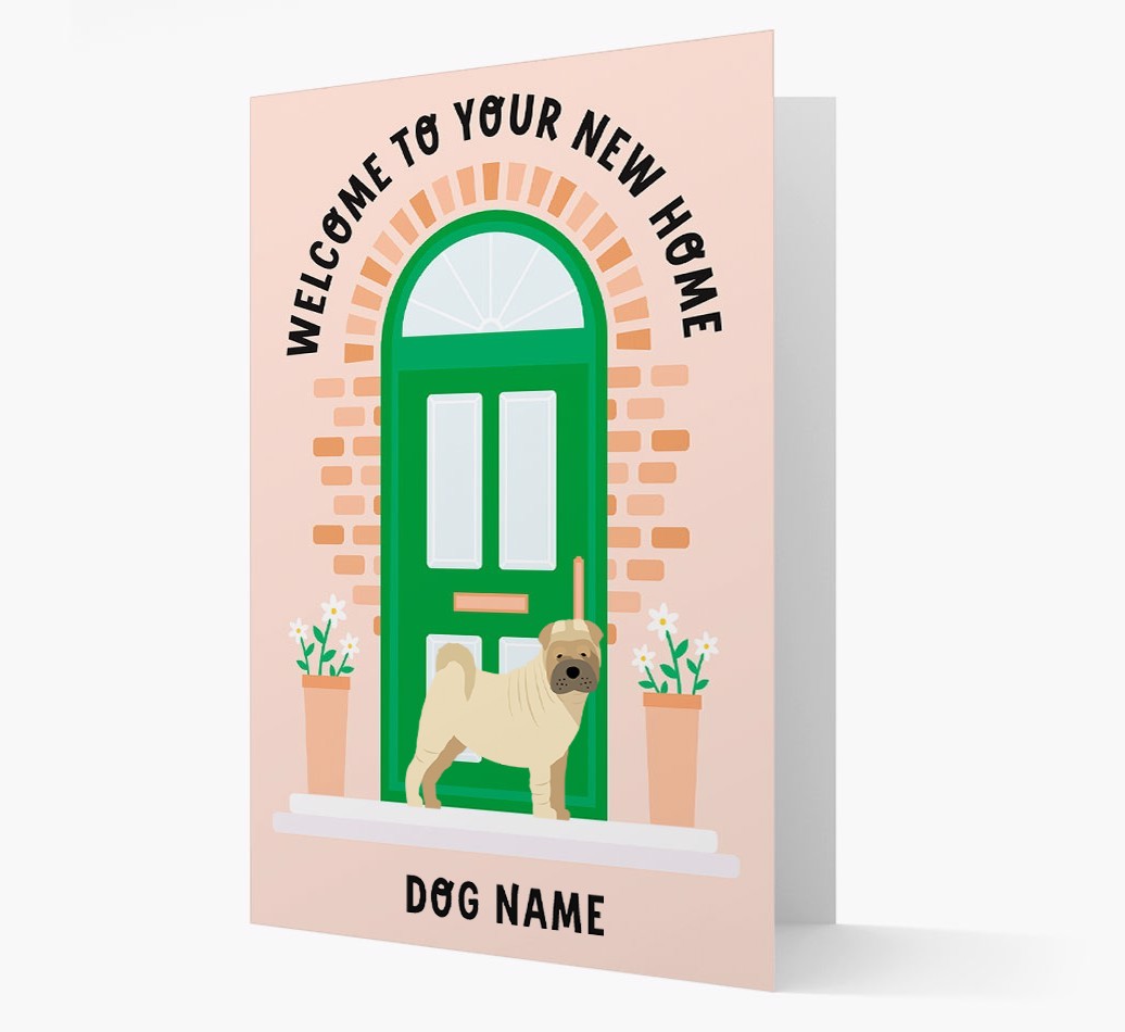 Welcome To Your New Home: Personalized {breedFullName} Card