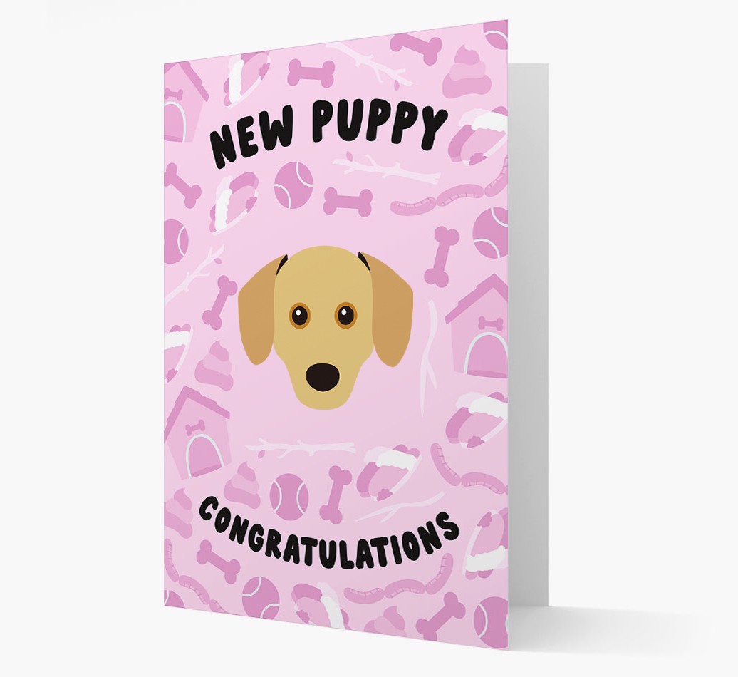 New Puppy, Congratulations: Personalised {breedFullName} Card