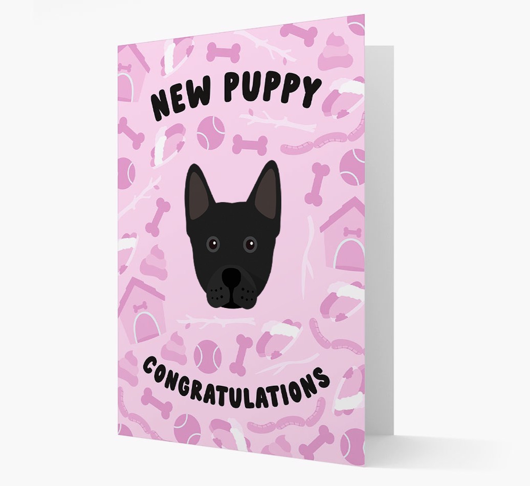 New Puppy, Congratulations: Personalized {breedFullName} Card