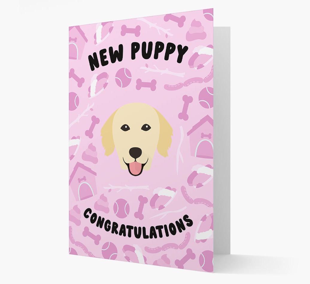 New Puppy, Congratulations: Personalized {breedFullName} Card