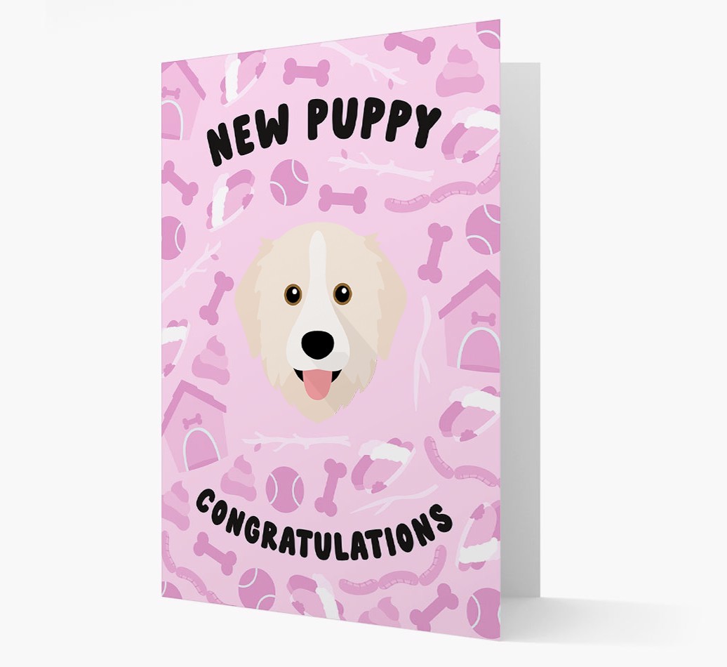 New Puppy, Congratulations: Personalized {breedFullName} Card