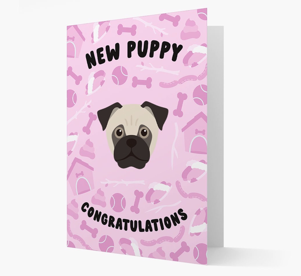 New Puppy, Congratulations: Personalized {breedFullName} Card
