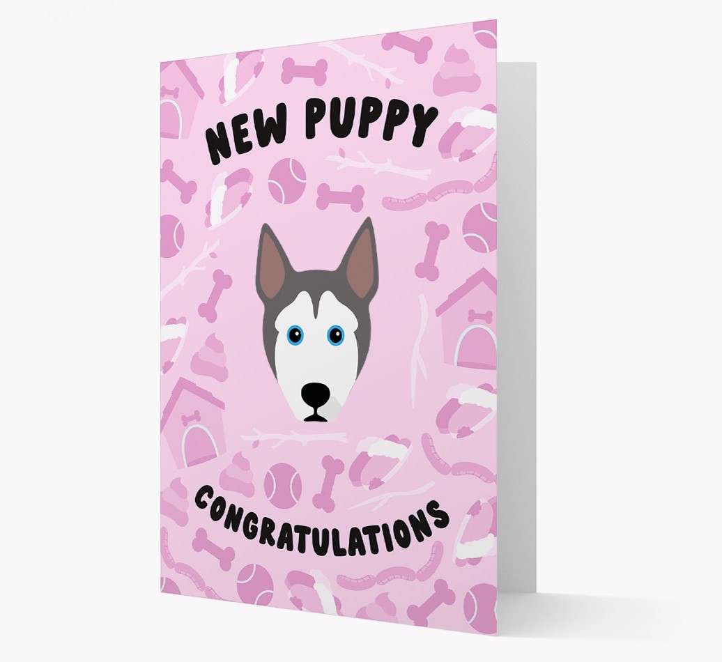 New Puppy, Congratulations: Personalised {breedFullName} Card