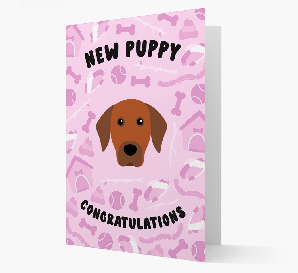 New Puppy, Congratulations: Personalised {breedFullName} Card