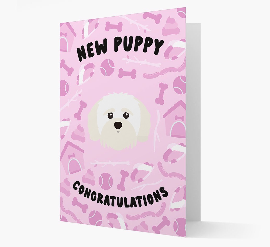 New Puppy, Congratulations: Personalised {breedFullName} Card