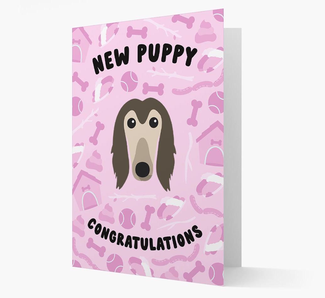 New Puppy, Congratulations: Personalized {breedFullName} Card