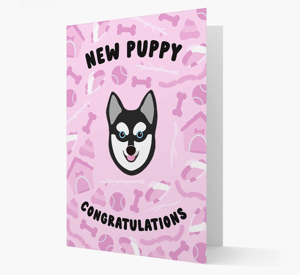 New Puppy, Congratulations: Personalized {breedFullName} Card