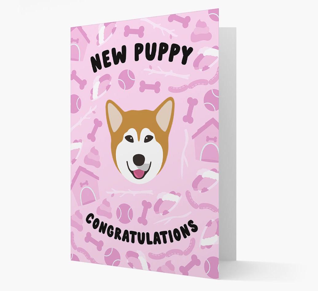 New Puppy, Congratulations: Personalized {breedFullName} Card
