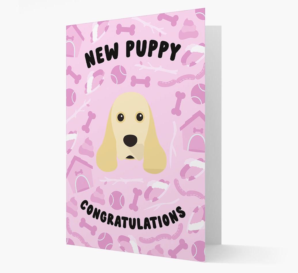 New Puppy, Congratulations: Personalized {breedFullName} Card
