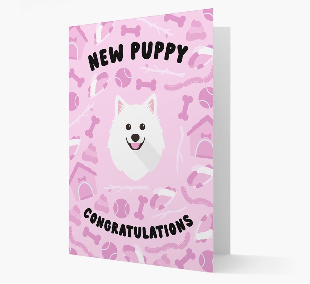 New Puppy, Congratulations: Personalized {breedFullName} Card