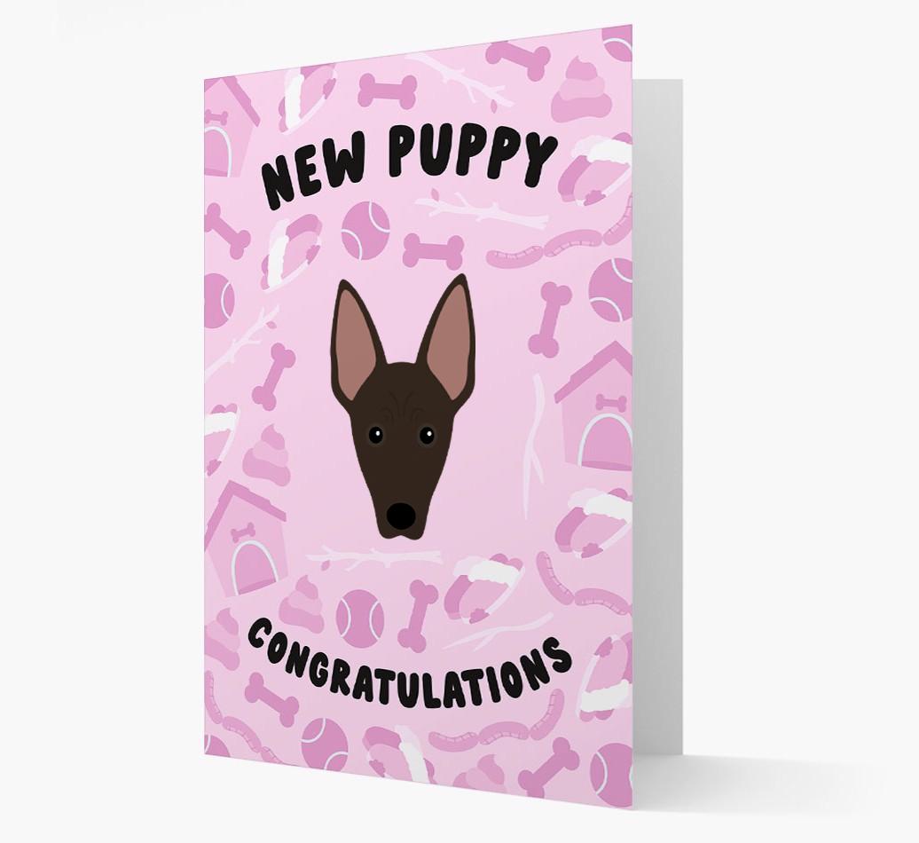New Puppy, Congratulations: Personalized {breedFullName} Card
