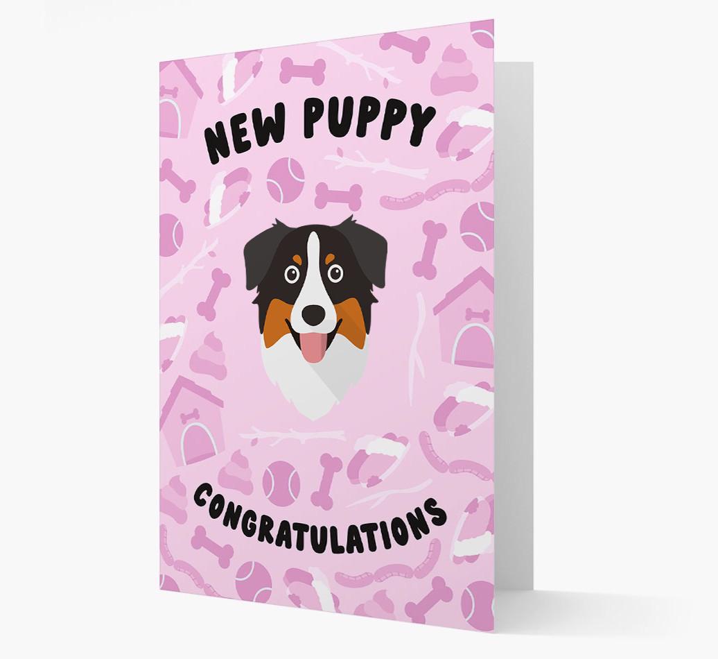 New Puppy, Congratulations: Personalized {breedFullName} Card
