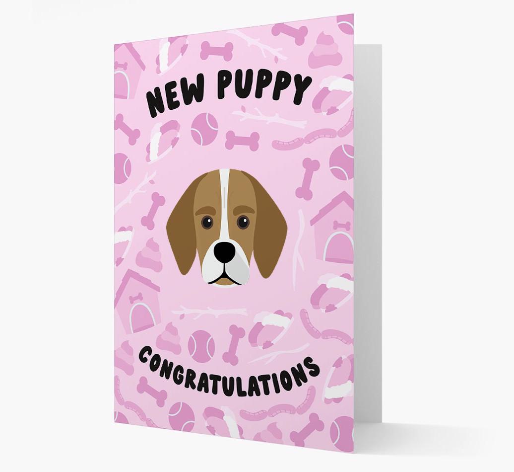 New Puppy, Congratulations: Personalized {breedFullName} Card
