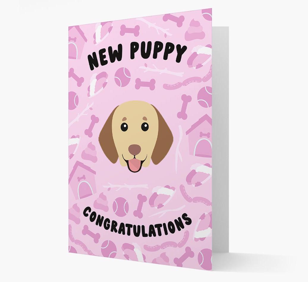New Puppy, Congratulations: Personalized {breedFullName} Card