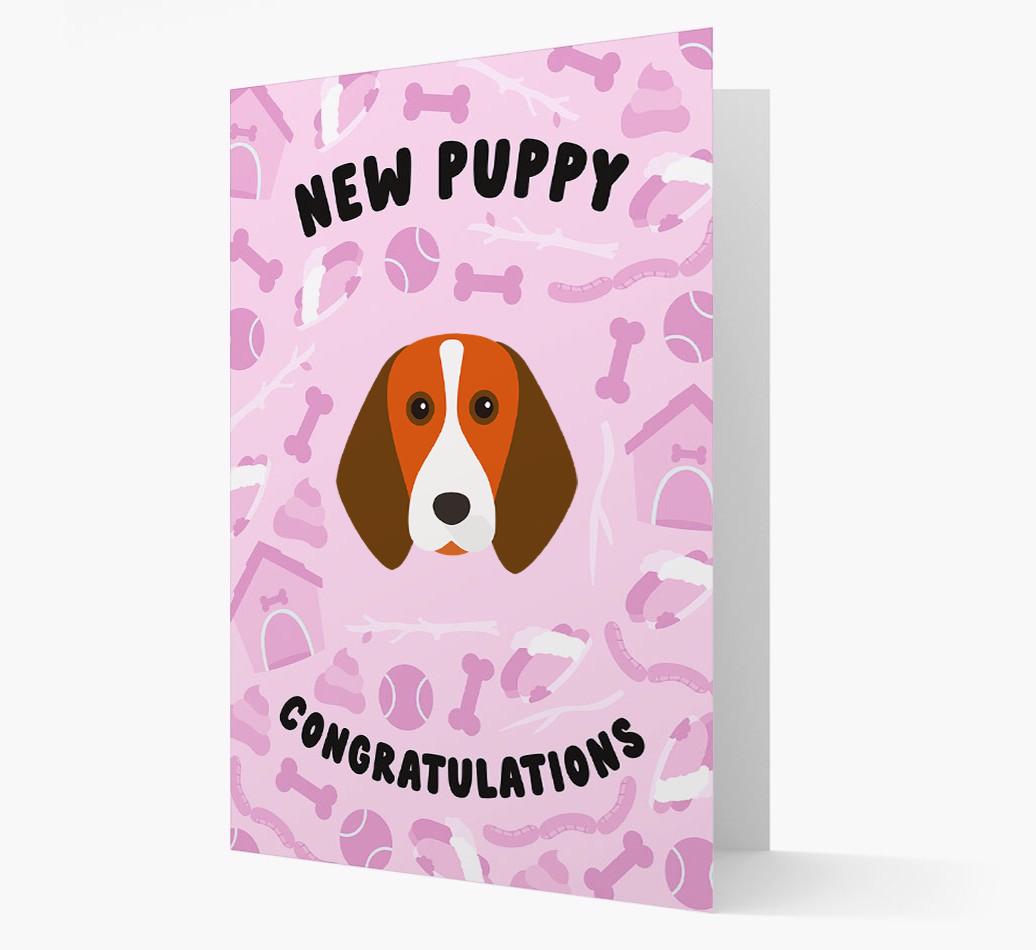 New Puppy, Congratulations: Personalized {breedFullName} Card