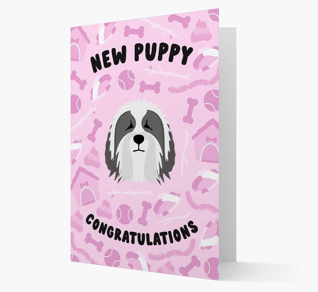 New Puppy, Congratulations: Personalized {breedFullName} Card