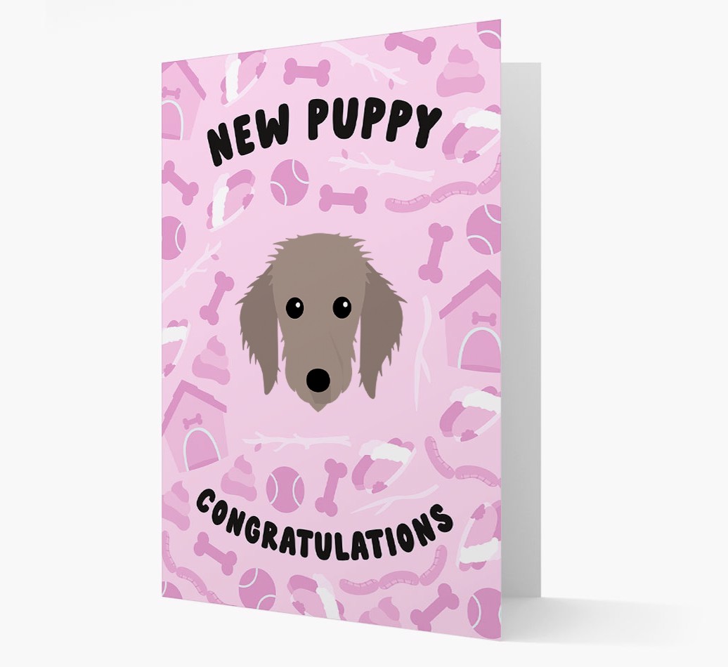 New Puppy, Congratulations: Personalized {breedFullName} Card