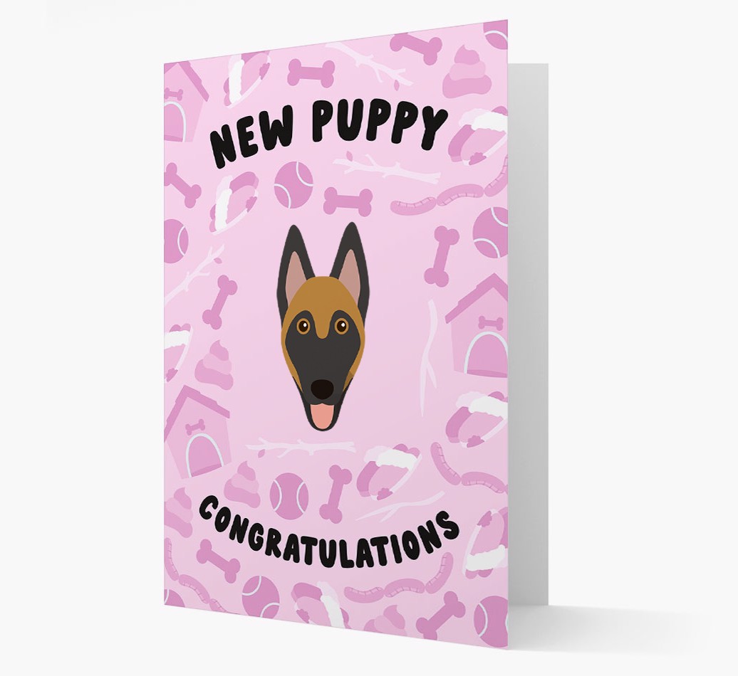 New Puppy, Congratulations: Personalized {breedFullName} Card