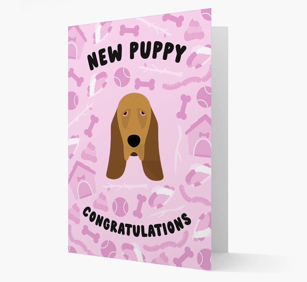 New Puppy, Congratulations: Personalized {breedFullName} Card