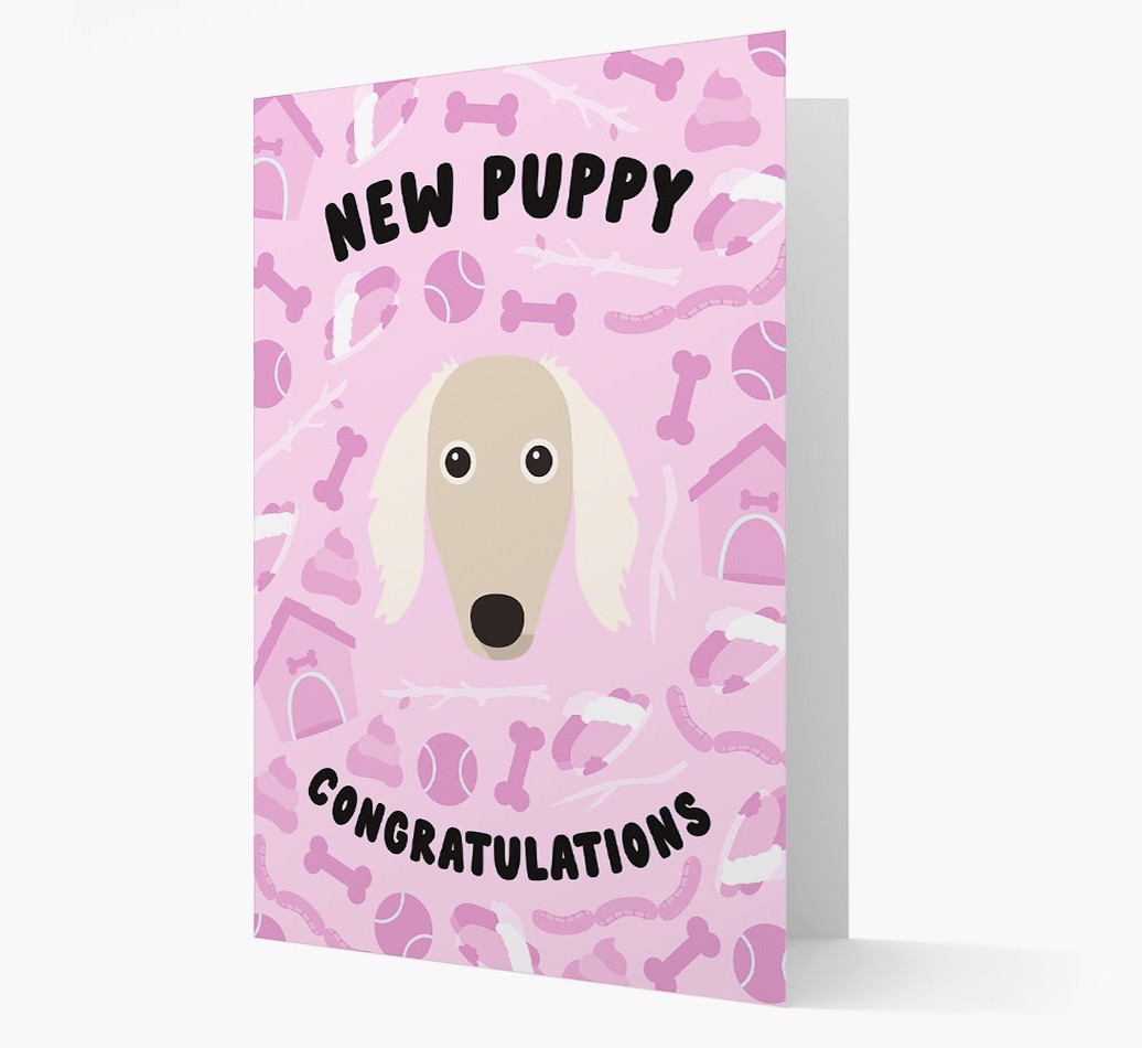 New Puppy, Congratulations: Personalized {breedFullName} Card